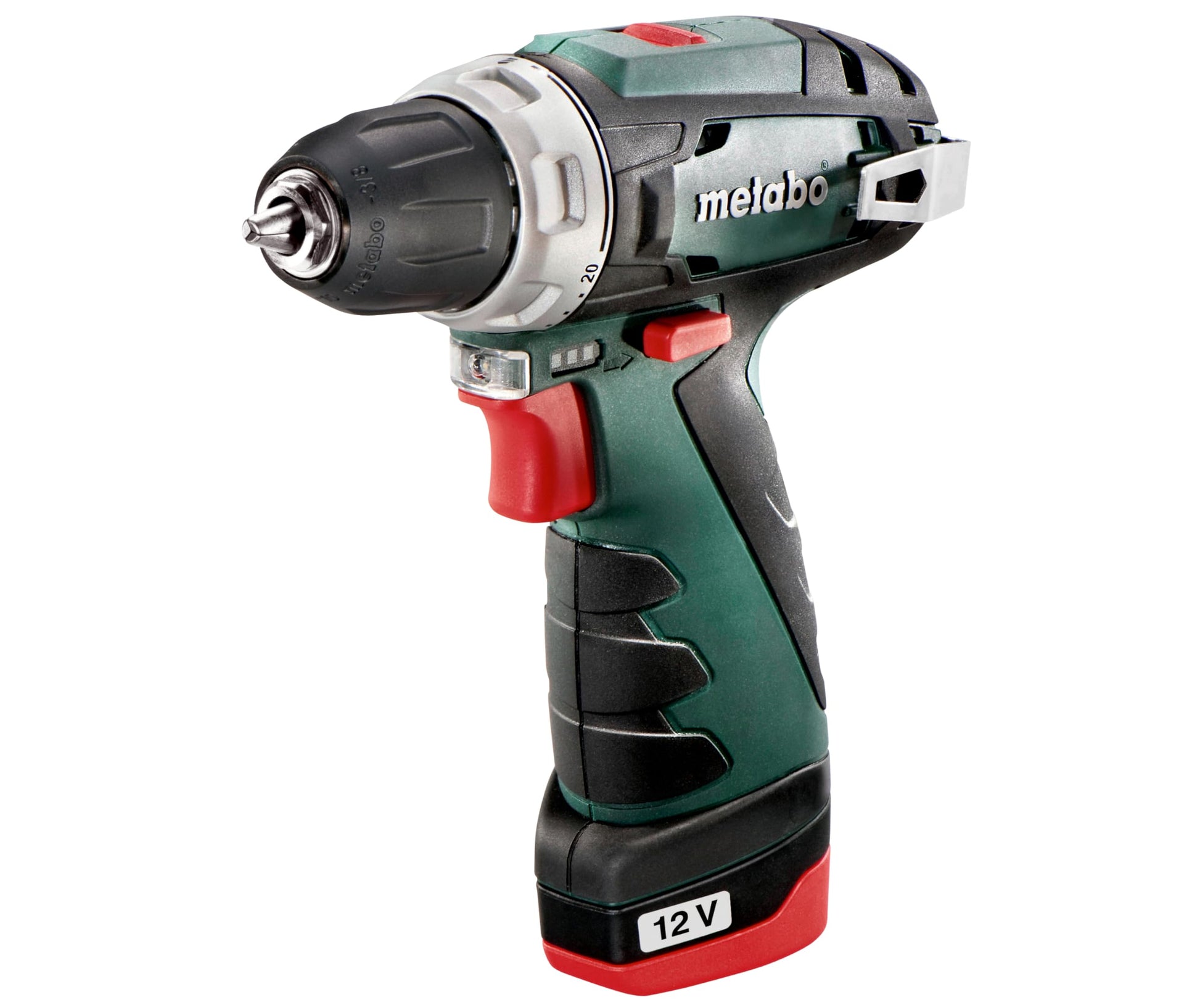 Metabo 600984500 - Taladro atornillador de batería PowerMaxx BS Basic 12 V, 2x2,0 Ah, con maletín