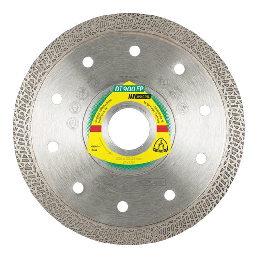 Klingspor 331040 - Disco de corte de diamante turbo DT 900 FP, 125 x 1,4 x 22,23 mm, para gres y cerámica