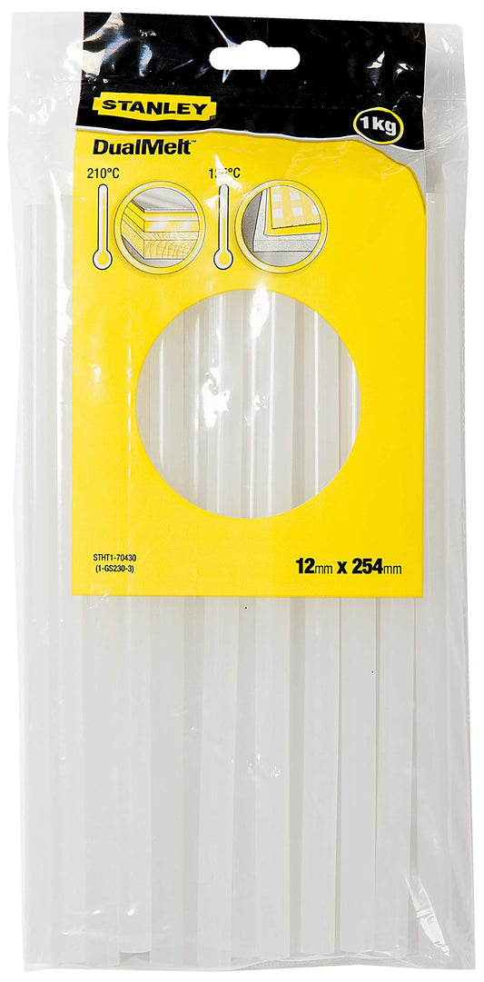 Stanley STHT1-70430 - Barras de cola termofusible transparente 11 x 254 mm (1 kg)