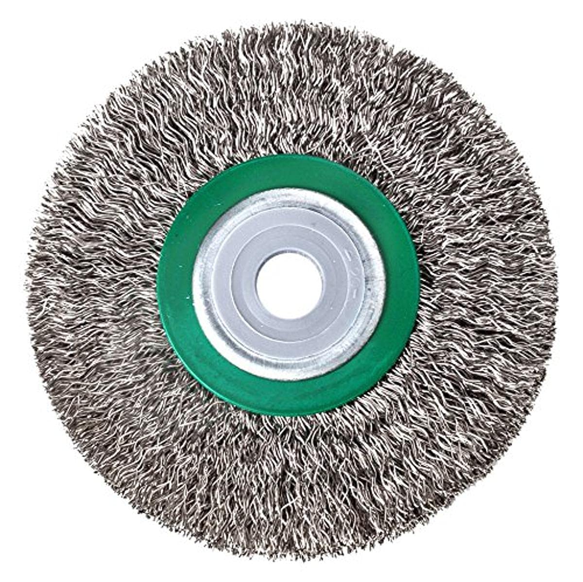LessMann 312362 - Wheel brushes dia  80 mm width 18-20 mm tube 20 mm steel wire stainless ROF crimped 0,30 mm