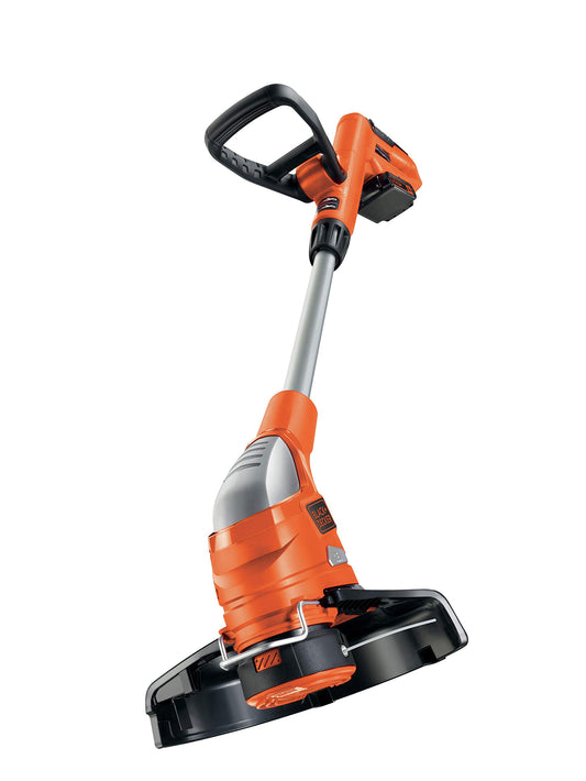 BLACK+DECKER GLC1823L20-QW Cortabordes con Batería de Litio 18 V y 2.0 Ah, Ancho de Corte 23 cm, 2 Velocidades, Tubo Telescópico y Bobina de Hilo Black and Decker A6481-XJ