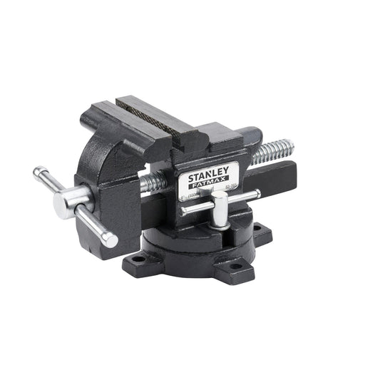 STANLEY 1-83-065 - Tornillo de Banco de Carga Ligera MaxSteel, Hierro Fundido, Tornillo de Husillo, Capacidad 100 mm, Fuerza 1100 kg, Profundidad 85 mm
