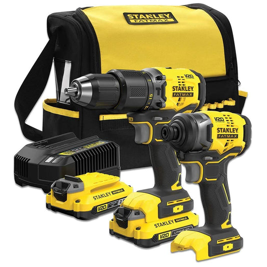 COMBO V20: Taladro Percutor BRUSHLESS + Atornillador de Impacto BRUSHLESS SFMCK461D2S-QW
