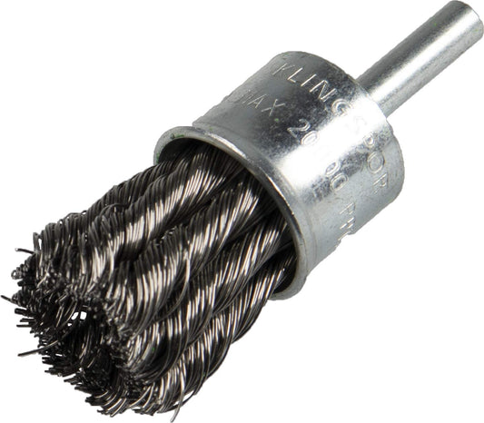 Klingspor 358345 - Cepillo de pincel BPS 600 Z de alambre inoxidable trenzado, 30 mm, vástago 6 mm