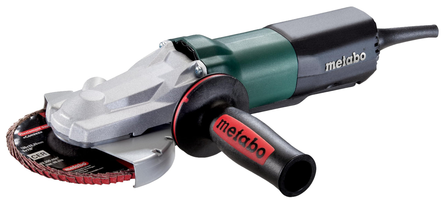 Metabo 613069000 - Amoladora angular de cabeza plana WEPF 9-125 Quick, 910 W, 125 mm, hombre muerto