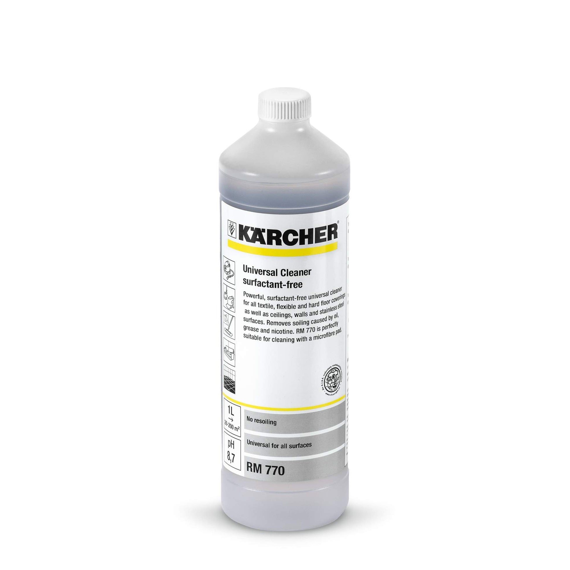 Kärcher 6.295-489.0 - Detergente para moquetas y tapicerías RM 770, botella de 1 l