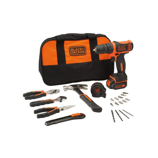 Black & Decker bdcdc18htsa taladro Simple eléctrica inalámbrica (18 V/1.5 Amps portabrocas autoajustable)