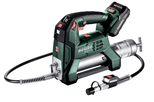 Metabo 600789500 - Engrasadora FP 18 LTX 18 V, 2 baterías 2,0 Ah, cargador SC 30 y metaBOX