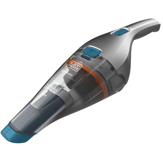 Black+Decker Aspirador de Mano 7.2V, batería de Litio 1.5Ah, acción ciclónica, autonomía 8 min, Capacidad 385 ml, Incluye: Base de Carga, Boquilla Estrecha y Cepillo, NVC215WA