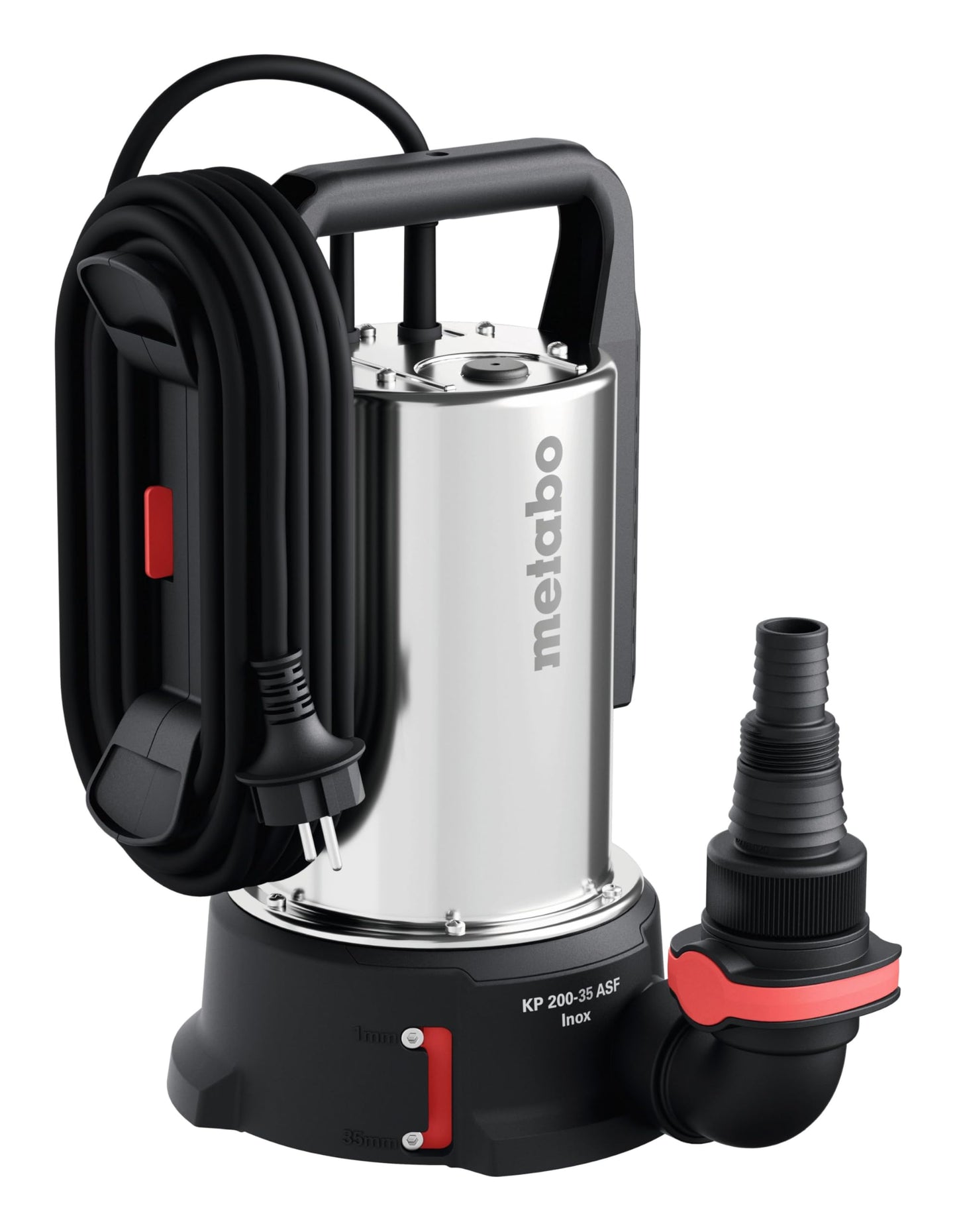 Metabo 601793000 - Bomba sumergible aguas limpias y sucias KP 200-30 ASF Inox 620 W, 20.000 l/h