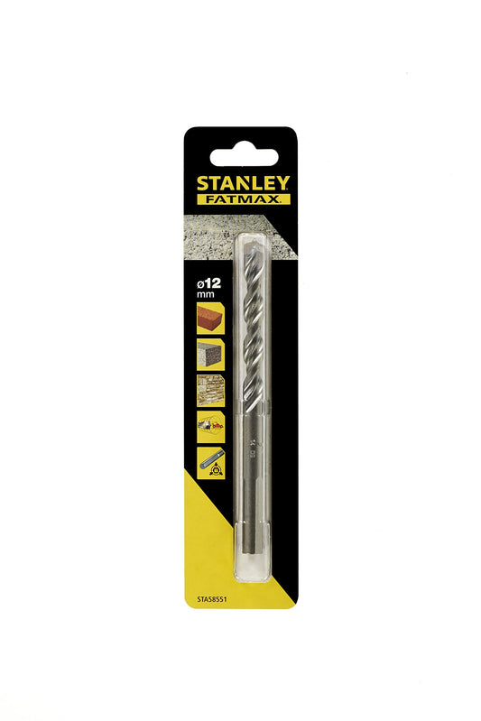 Stanley Accesorios Sta58551-Qz Brocas para Piedra con Vástago de 3 Cara 12 x 150 mm