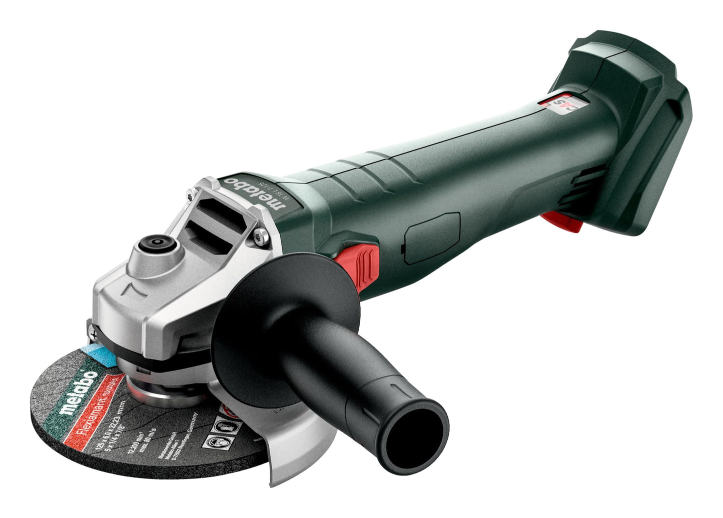 Metabo 602371850 - Amoladora angular de batería W 18 7-125, 125 mm, sin batería ni cargador