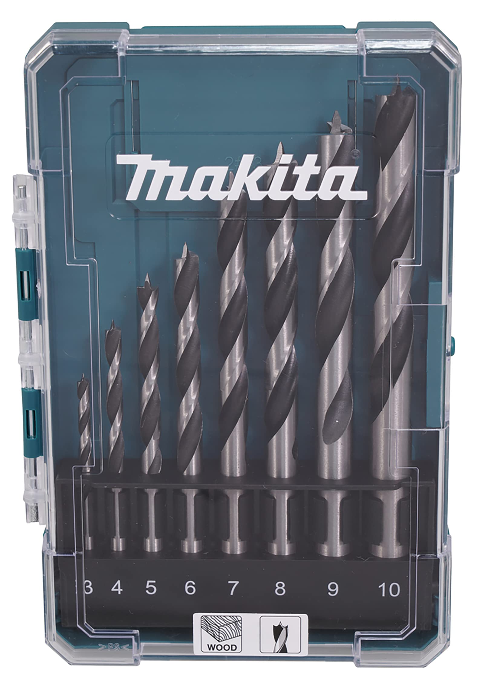 Makita D-77257 - Juego de brocas de madera (Lote de 8 uds)