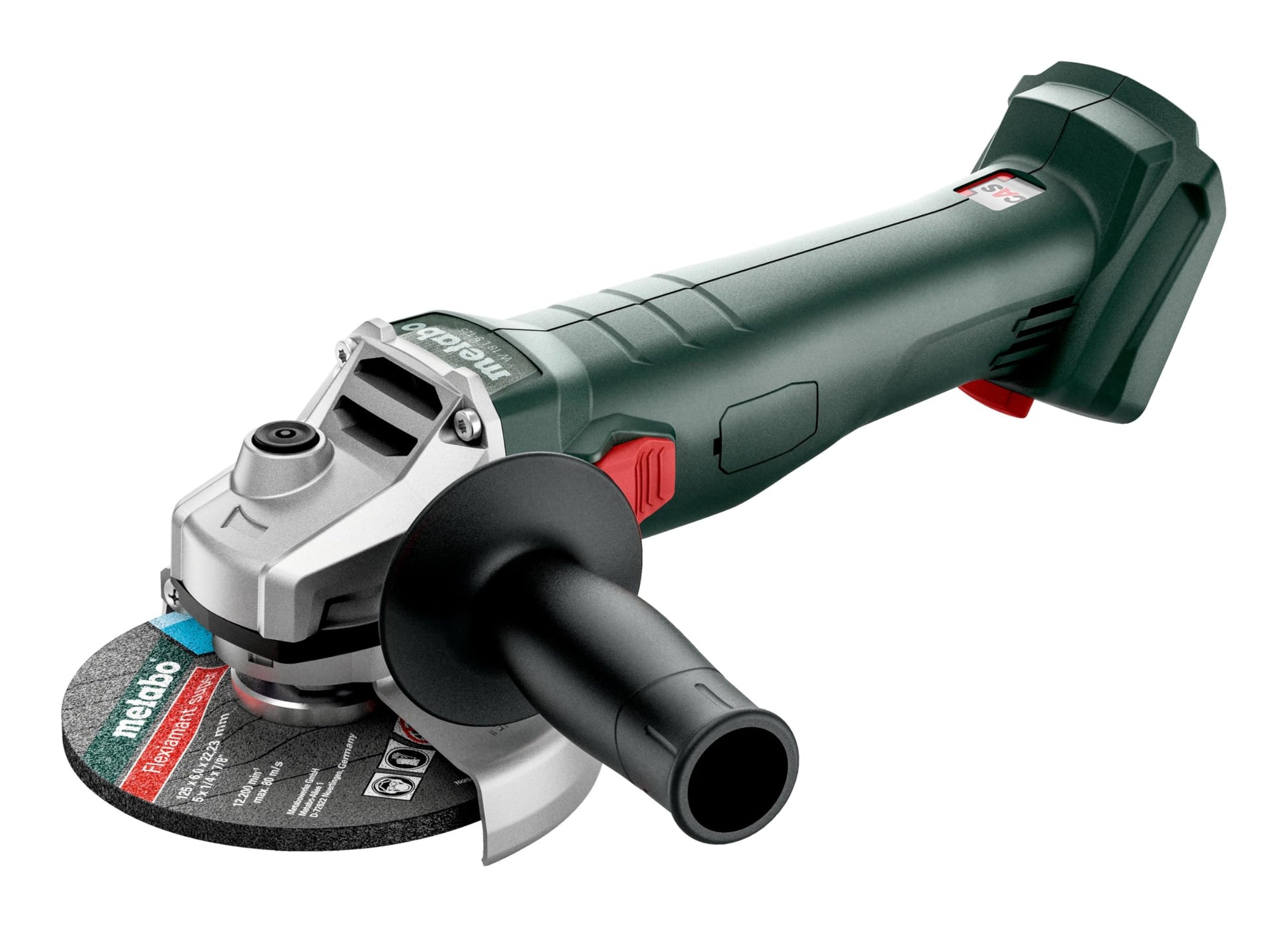 Metabo 602247850 - Amoladora angular a batería W 18 L 9-125 125 mm 18 V sin batería