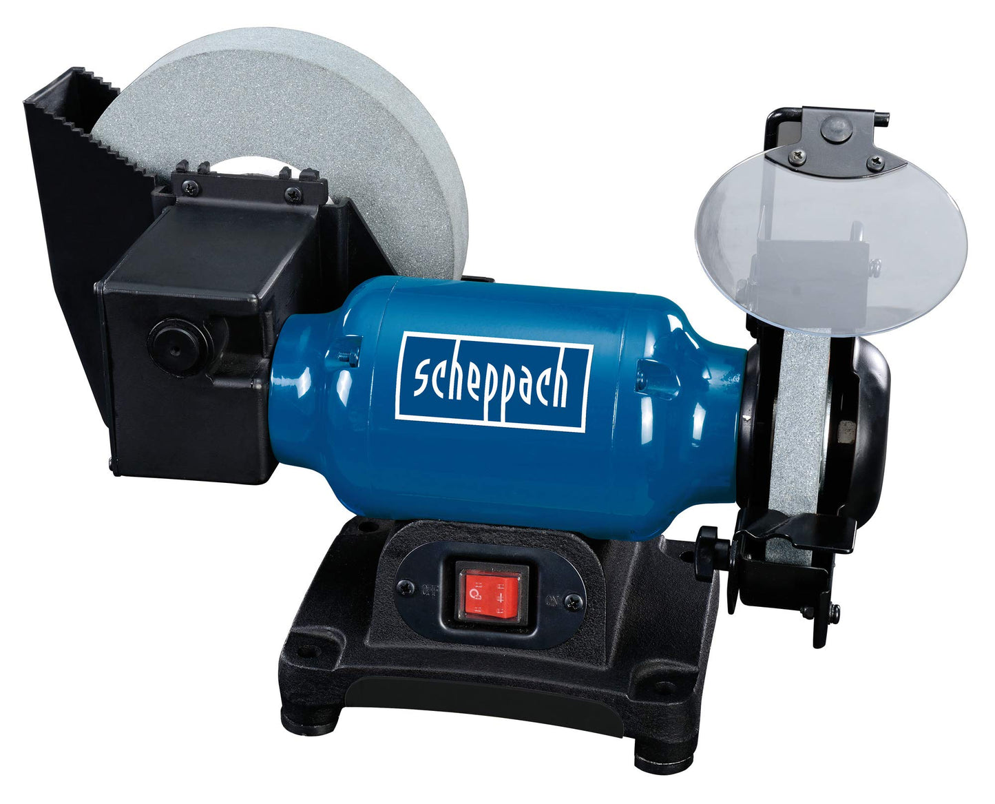Scheppach 5903105903 - Esmeriladora en seco y húmedo BG200W, 250 W, Muela de 200 mm