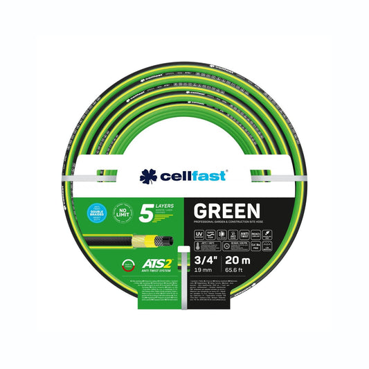 Cellfast 15-122 - Manguera de jardín Green ATS 3/4" 20m