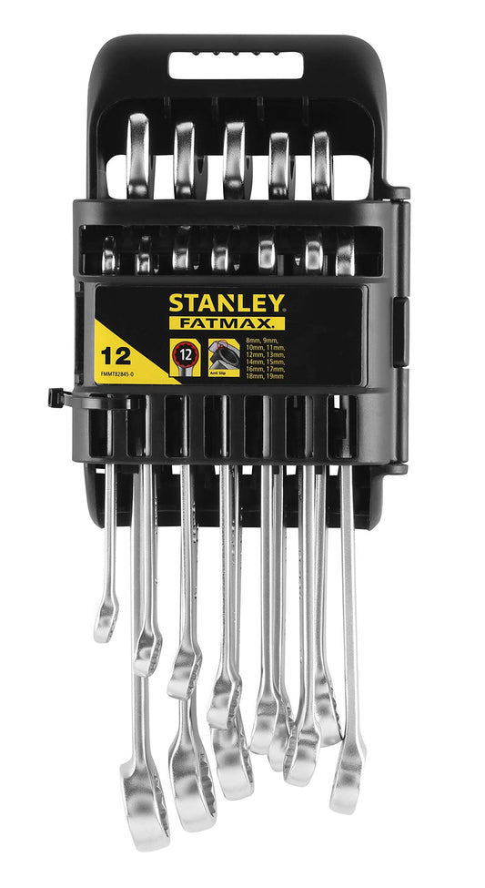 STANLEY FATMAX FMMT82845-0 - Juego de 12 llaves combinadas Fatmax