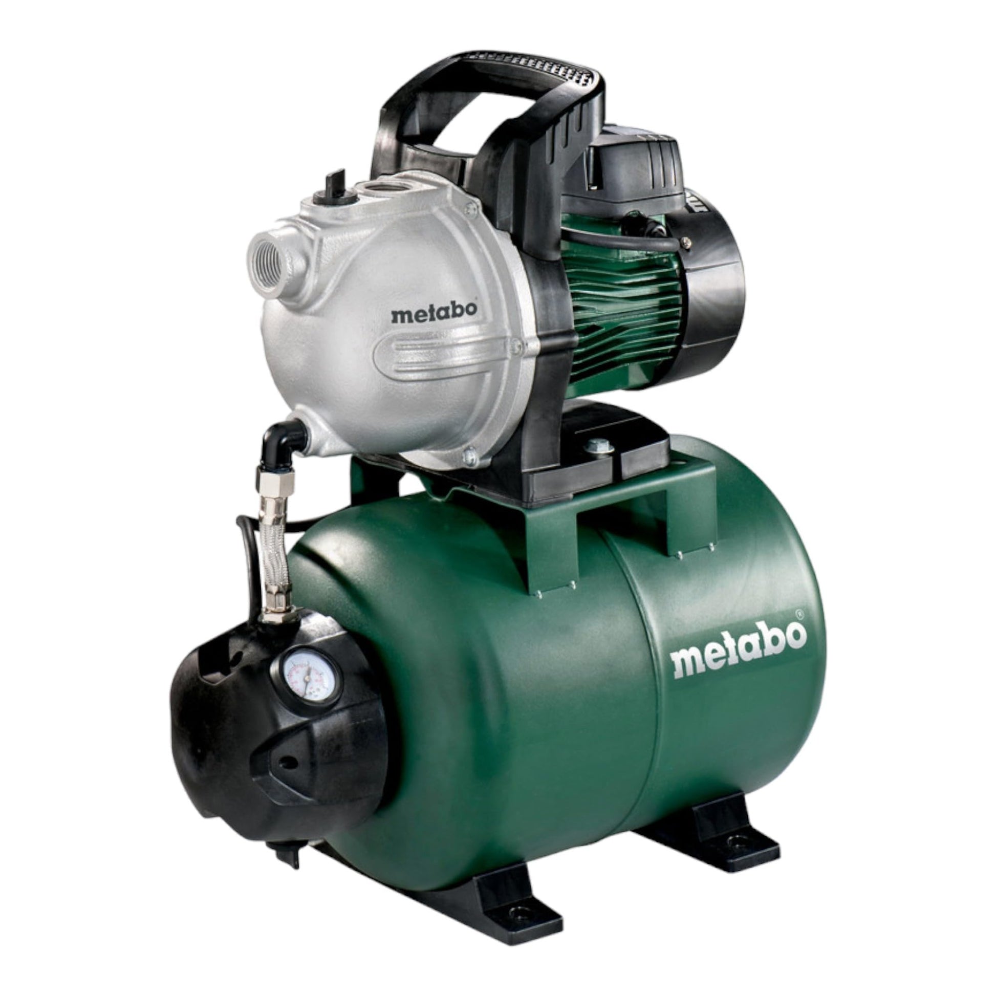 Metabo 600968000 - Grupo de presión HWW 3300/25 G, 900 W, 3300 l/h, 4,5 bar, depósito 24 l