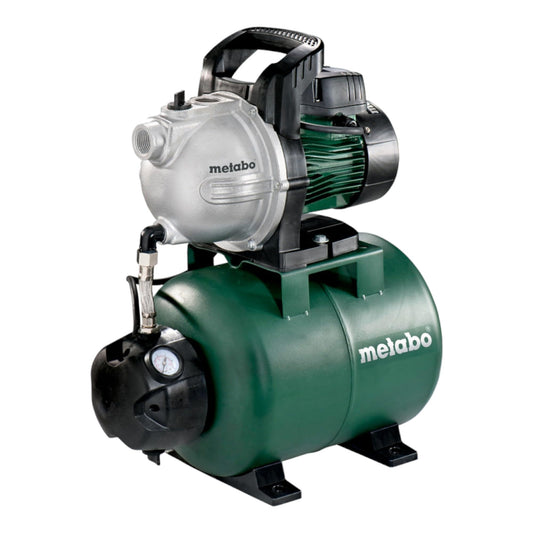 Metabo 600968000 - Grupo de presión HWW 3300/25 G, 900 W, 3300 l/h, 4,5 bar, depósito 24 l