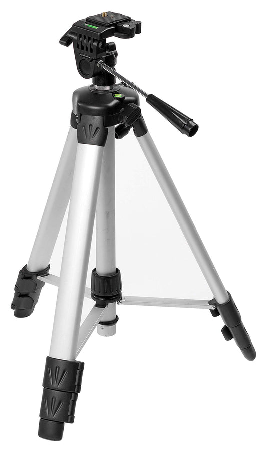 Stanley 1-77-201 - Trípode telescópico de aluminio con cabezal regulable y rosca 1/4