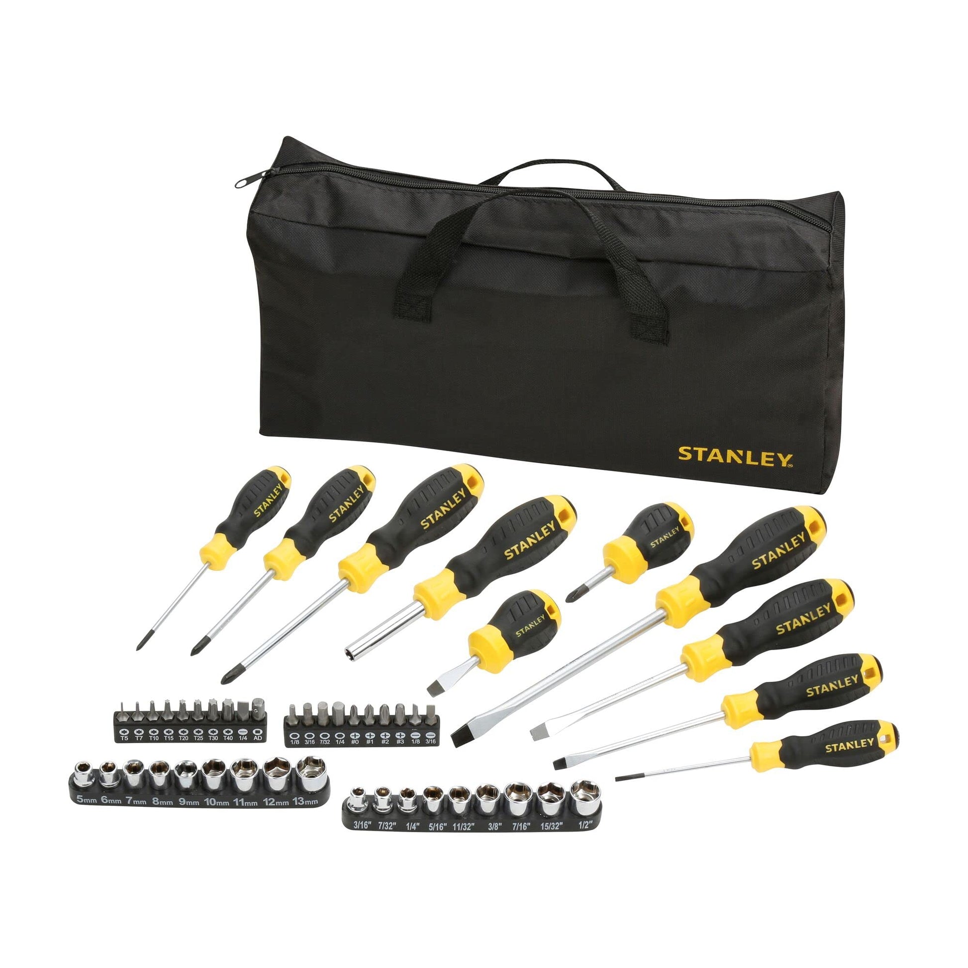 Stanley - Juego de destornilladores 48 piezas con bolsa