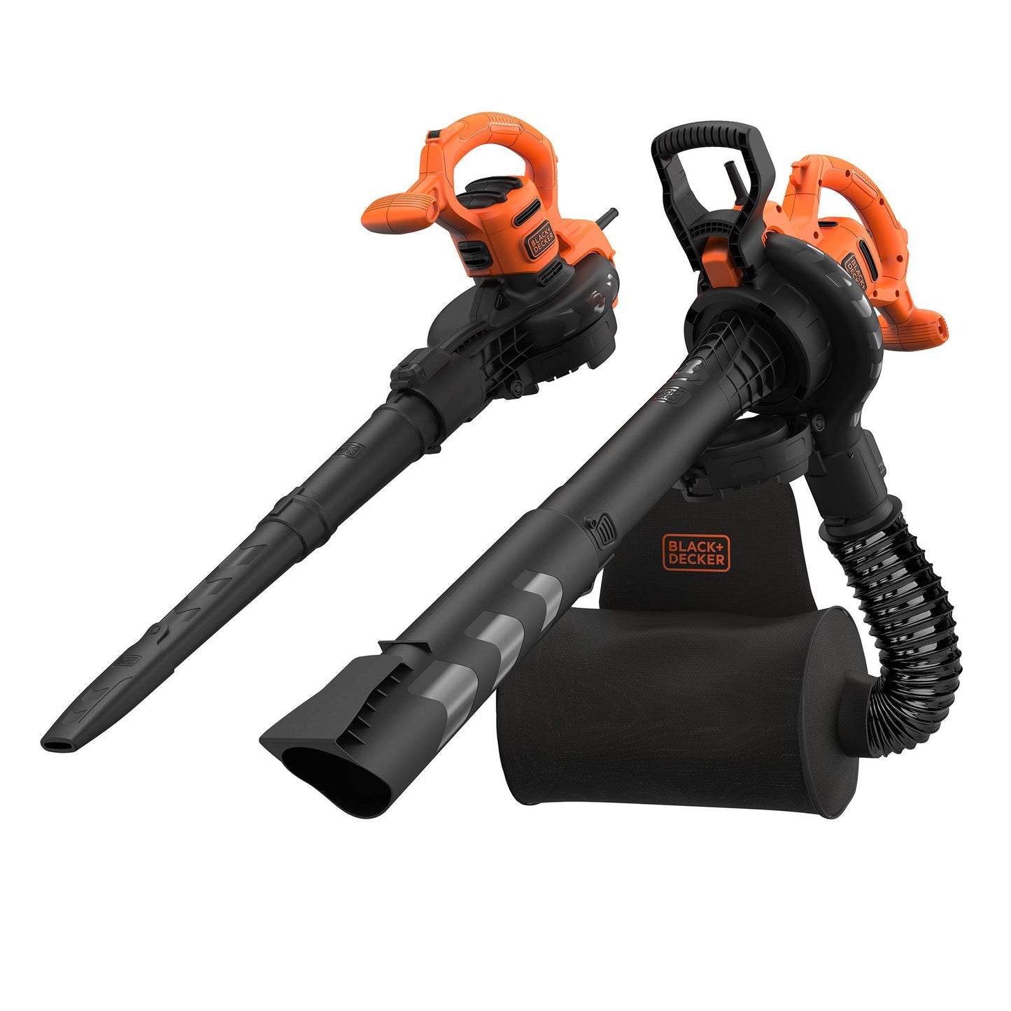 BLACK+DECKER BEBLV290 Soplador Aspirador y Triturador de Hojas 2.900W con Velocidad Variable de 230-390 Km/H