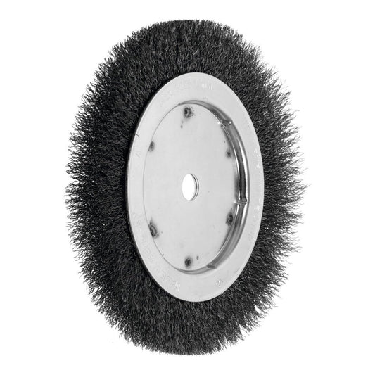 LessMann 360161 - Single segment brushes dia 200 mm width 16 mm tube 100 mm steel wire STA crimped 0,30 mm side plates dia 137 mm bore 16 mm