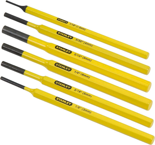 Stanley 4-18-226 - Juego de 6 botadores y punzones de 1,5 a 8 mm