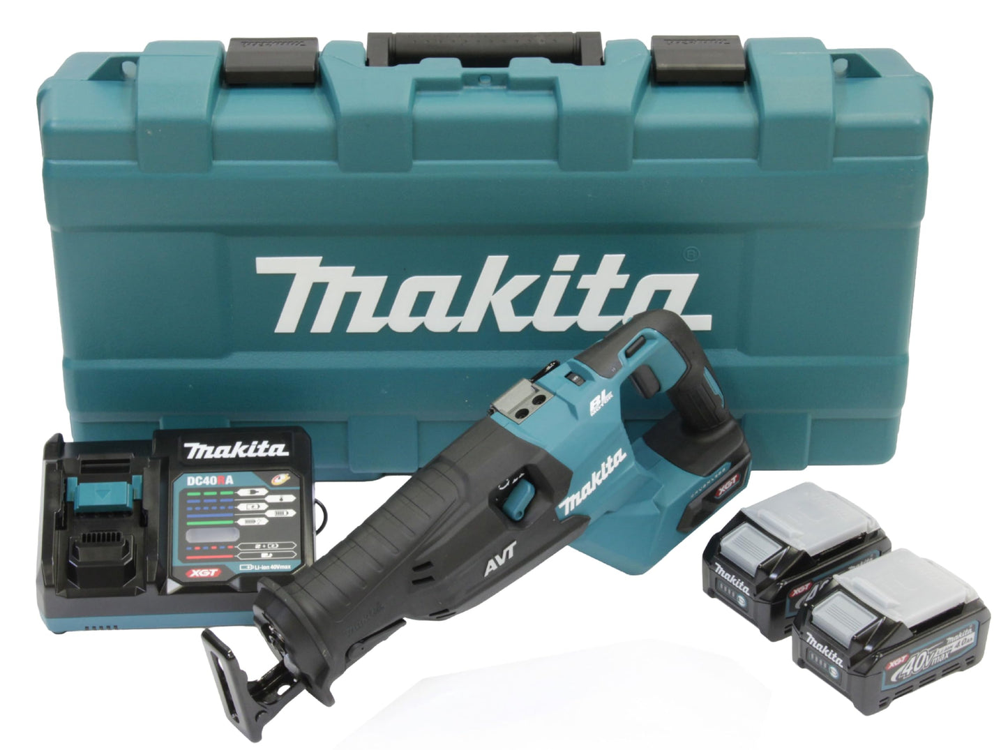 Makita JR002GM201 - Sierra de sable (40 V máx./4,0 Ah, 2 baterías + cargador)