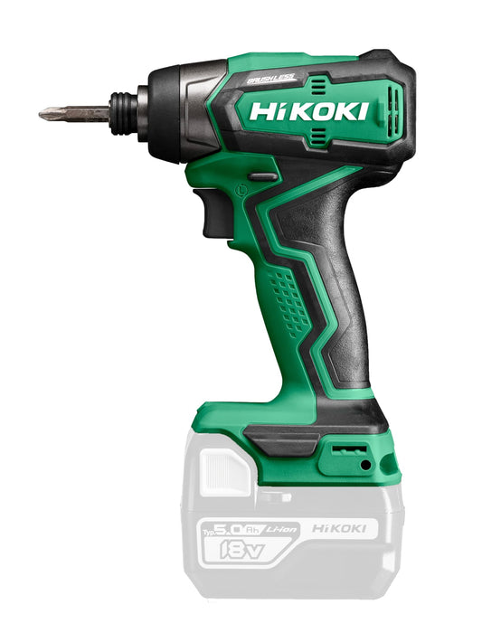 Hikoki WH18DDW4Z - Atornillador de impacto de batería 18 V 140 Nm, sin batería ni cargador