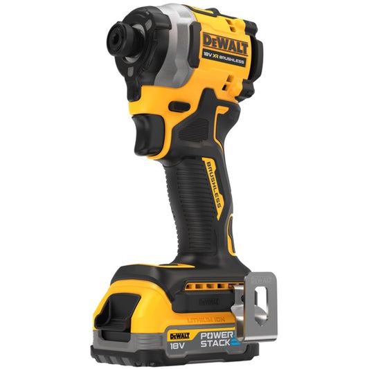 DeWalt DCF850E2T-QW - Atornillador de impacto XR 18V 205 Nm, 2 baterías POWERSTACK y TSTAK
