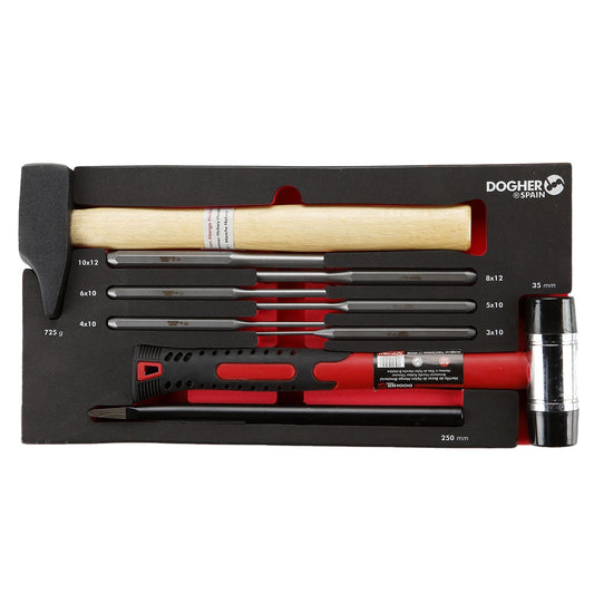 Dogher 728-080 - Bandeja Combinable Percusión 9 Piezas Martillo Peña 1/3