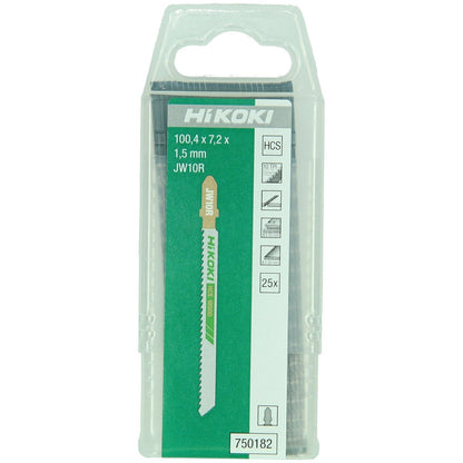 Hikoki 750182 - 25 hojas de sierra de calar madera HCS JW10R/T101BR