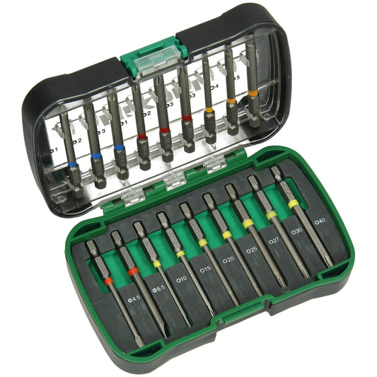 Hikoki 750361 - Caja de puntas 1/4", 18 piezas, 75mm