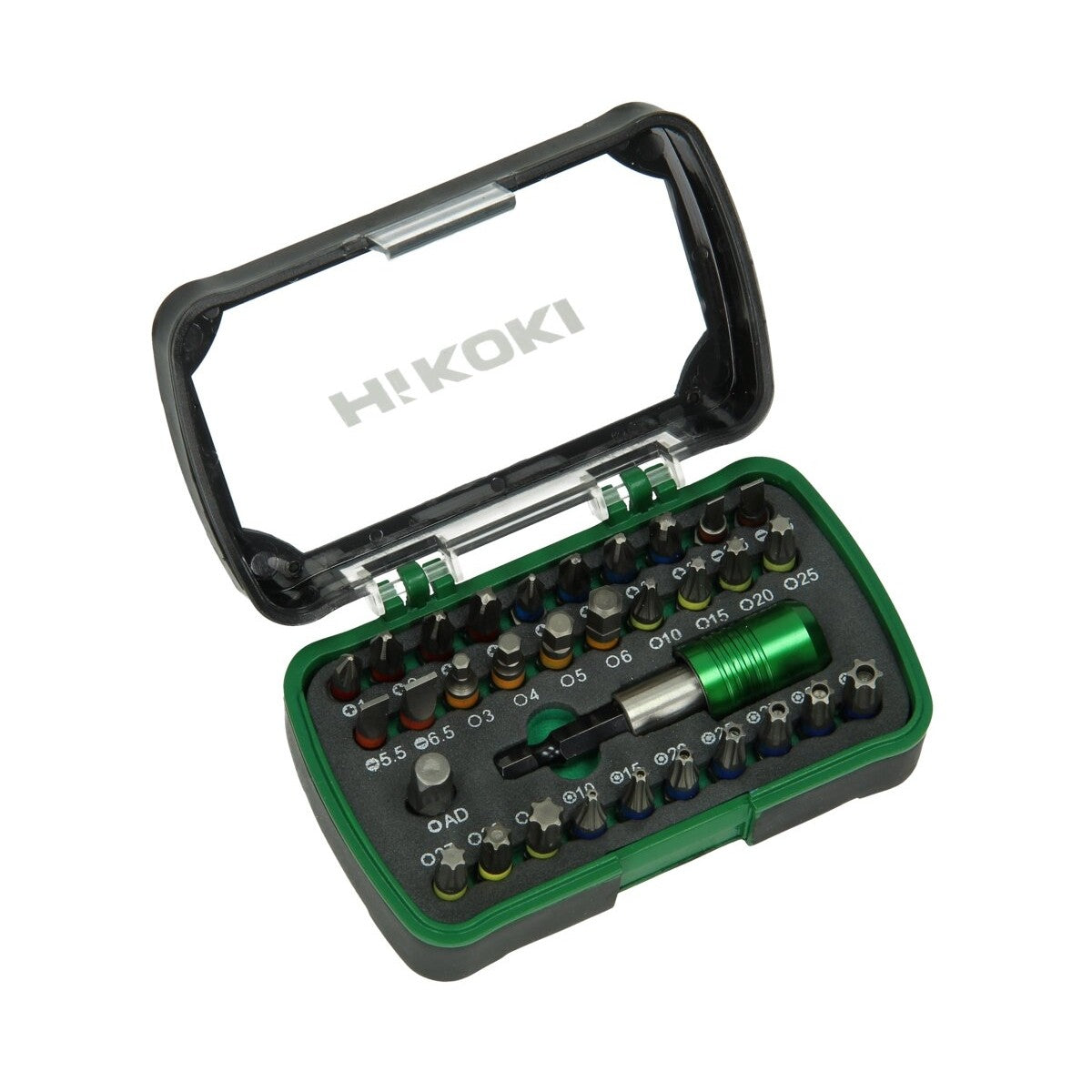 Hikoki 750363 - Caja de puntas 1/4", 32 piezas, 25 mm