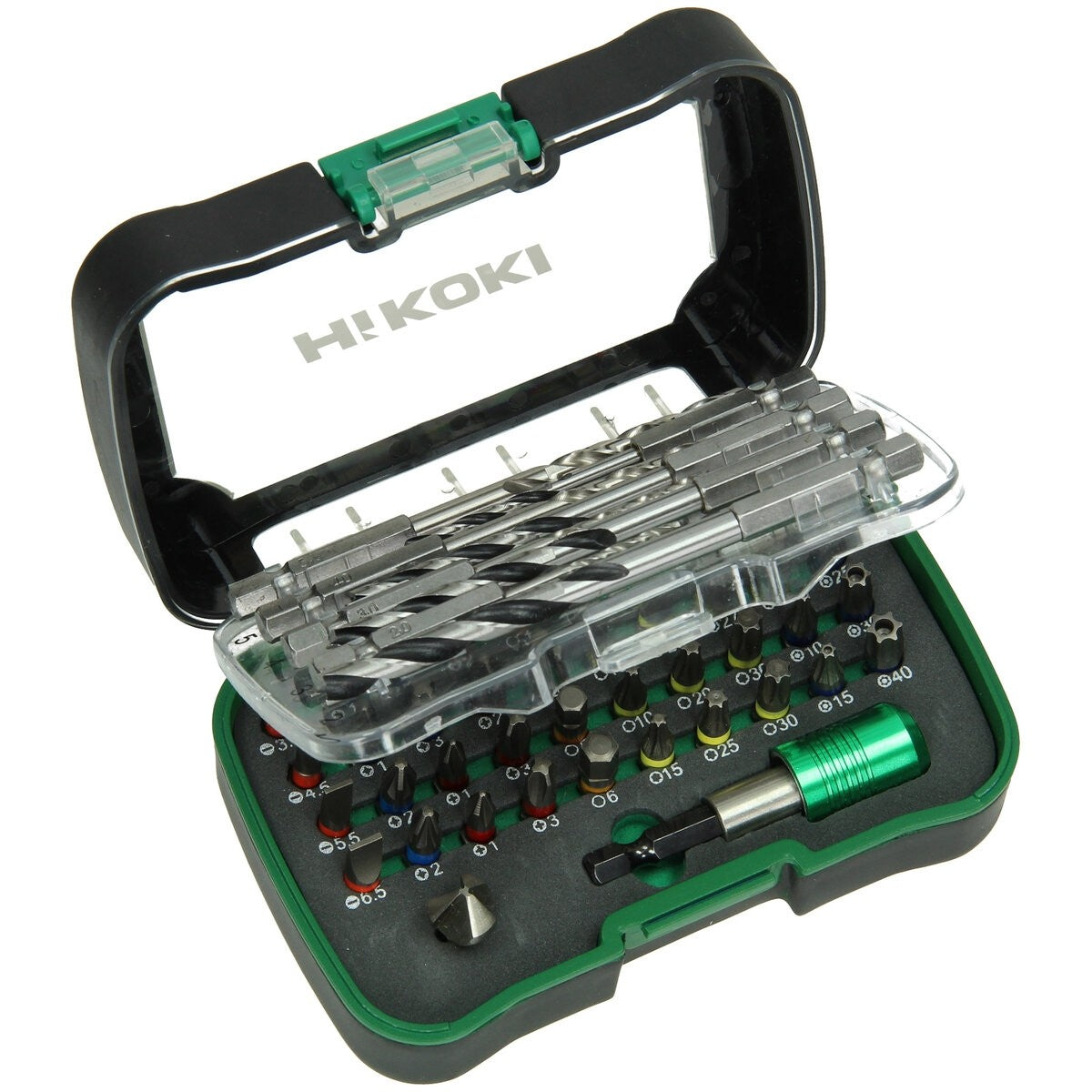 Hikoki 750365 - Juego de brocas/taladro 1/4", 50 piezas, 25 mm