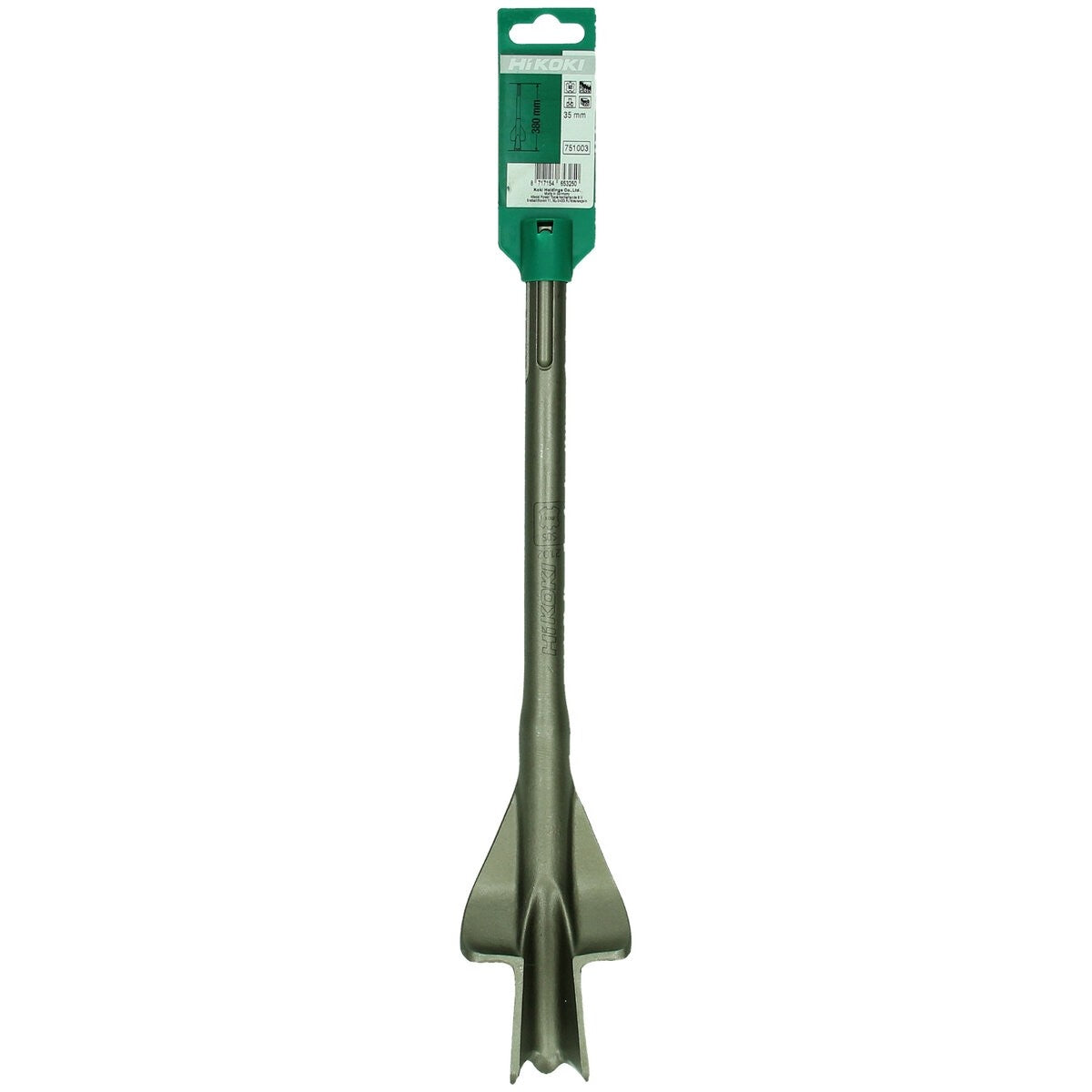 Hikoki 751003 - Cincel hueco SDS-Max 35 x 380 mm con elementos deslizantes