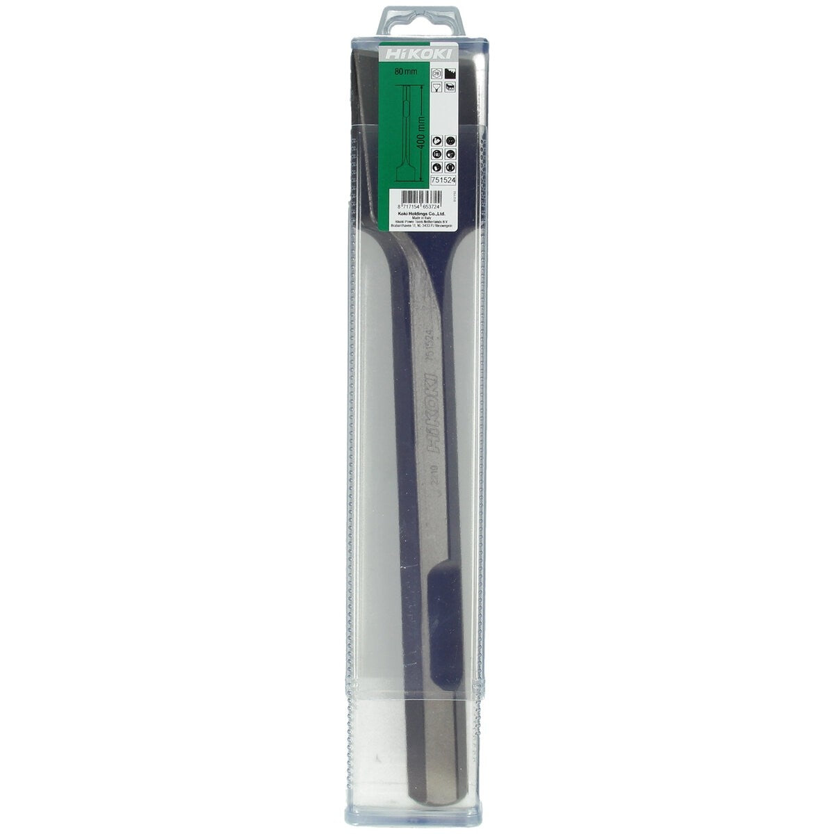 Hikoki 751524 - Cincel de pala 28 mm hexagonal 80 x 400 mm
