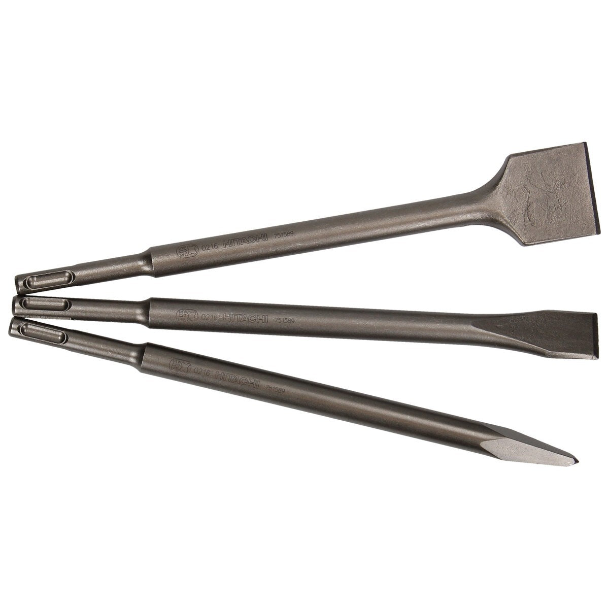 Hikoki 751589 - Juego de cinceles SDS-Plus 250 mm (3 piezas)