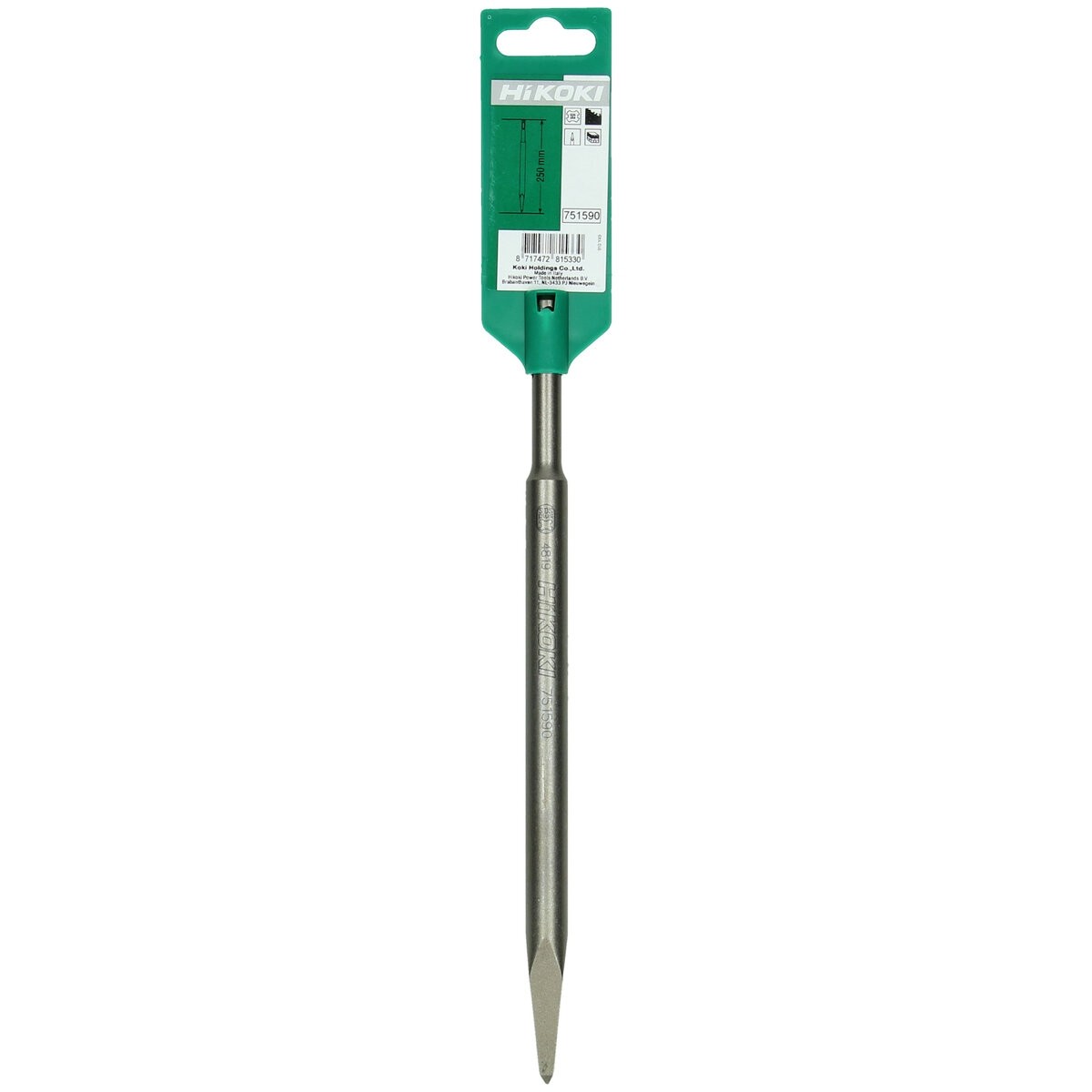Hikoki 751590 - Cincel puntiagudo SDS-Plus 250 mm