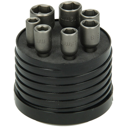 Hikoki 752239 - Aprietatuercas 1/4", 7 piezas, 50 mm, magnético