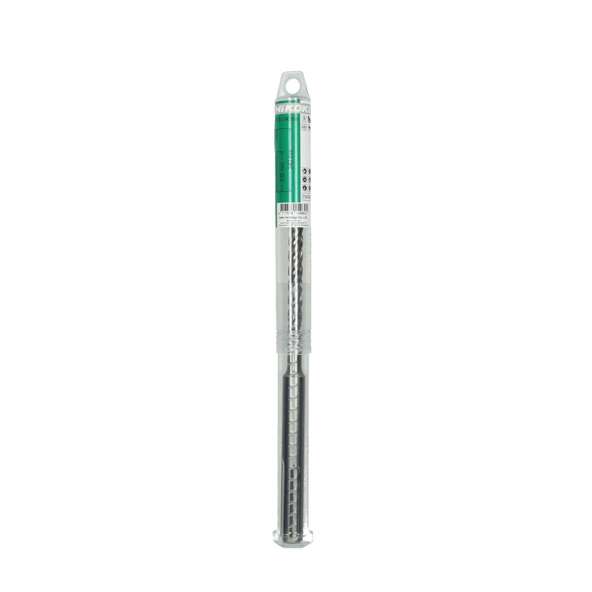 Hikoki 754363 - Broca para martillo SDS-Max 4 cortadores 12 x 200/340 mm