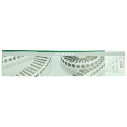 Hikoki 754635 - 1000 tornillos para aglomerado PH2, 4,0 x 35 mm, zincado amarillo - Lote de 1000 uds