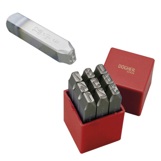 Dogher 763-070 - Jgo De 9 Punzones Numericos 7.0Mm (9/32)
