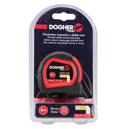 Dogher 771-03 - Flexometro Prof. Ambas Caras 3M