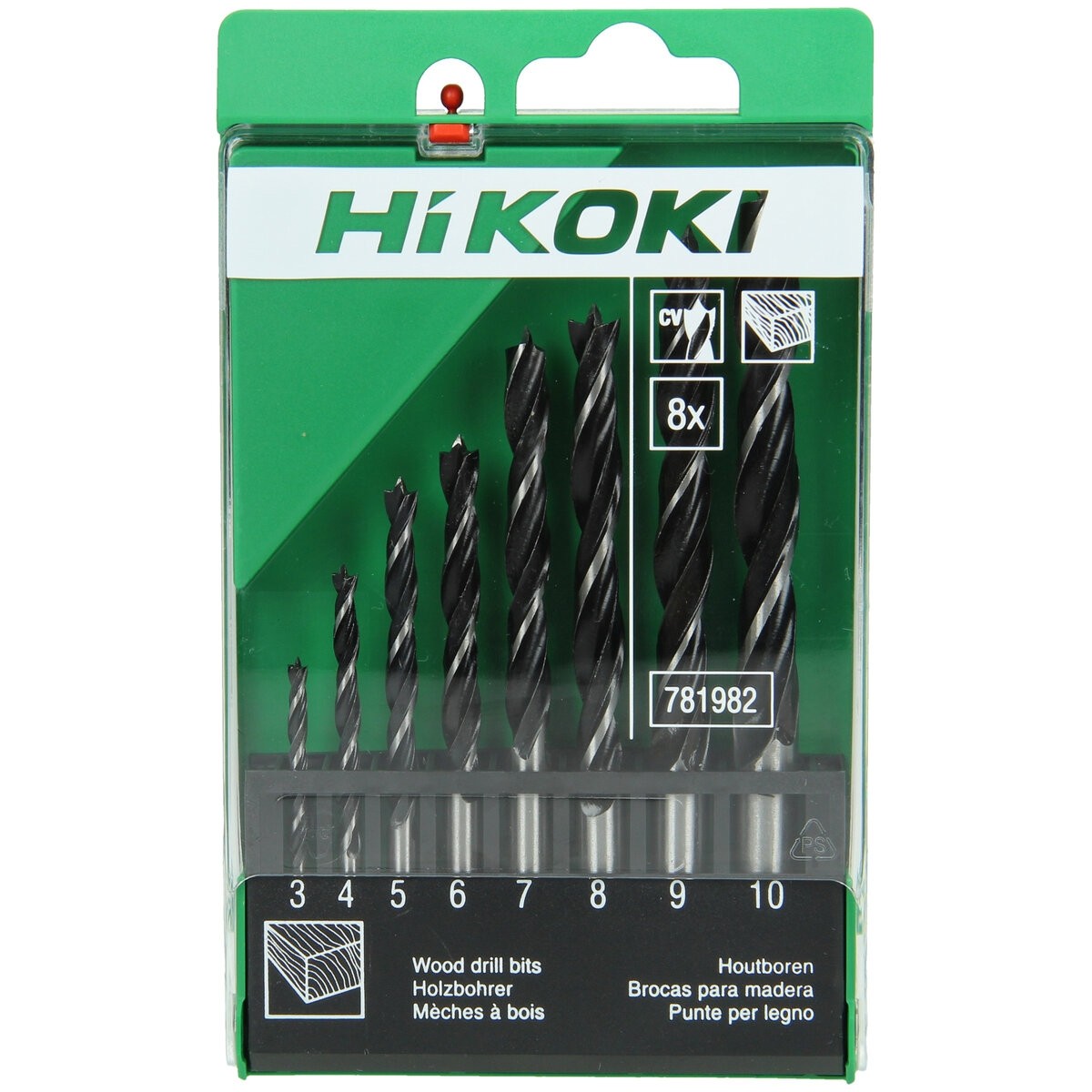 Hikoki 781901 - Broca de pala para madera punta de espiga 3,0 x 32/61 mm