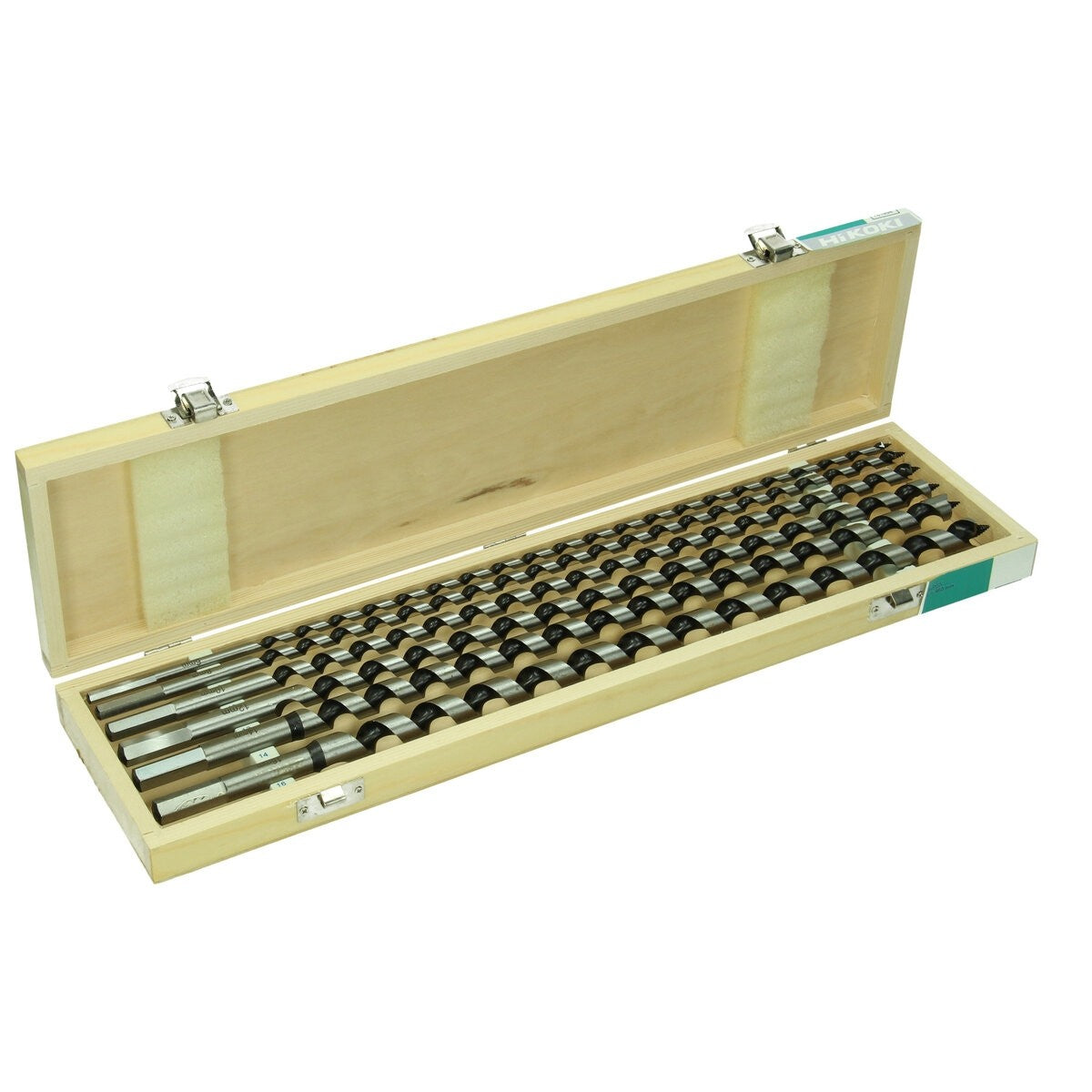 Hikoki 781991 - Cartucho de brocas de pala para madera 6 piezas (6/8/10/12/14/16 x 230 mm)