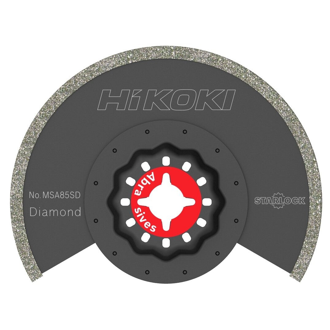 Hikoki 782762 - Hoja multiherramienta abrasiva diamante STARLOCK MSA85SD