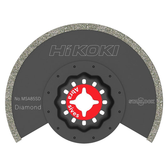 Hikoki 782762 - Hoja multiherramienta abrasiva diamante STARLOCK MSA85SD