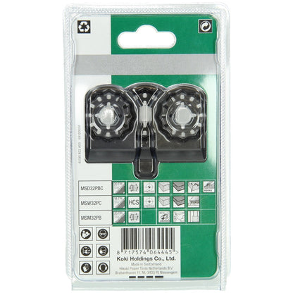 Hikoki 782793 - Juego de cuchillas multiherramienta 3 piezas; STARLOCK MSD32PBC/MSW32PC/MSM32PB